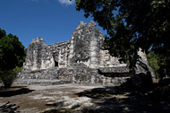 Mayan Temple II at Hormiguero - hormiguero mayan ruins,hormiguero mayan temple,mayan temple pictures,mayan ruins photos